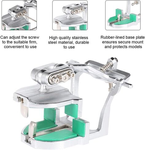 Lab Adjustable Articulator Universal Bite Frame for Models JT-44, green in Kuwait