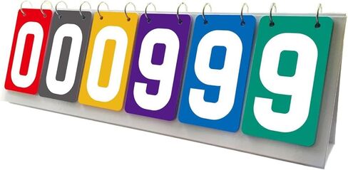 Scoreboard Tabletop Score Flipper 6 Digits Team Games Portable Multipurpose in Kuwait