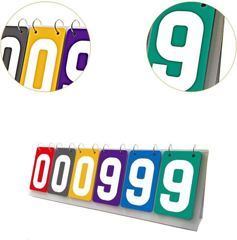 Scoreboard Tabletop Score Flipper 6 Digits Team Games Portable Multipurpose in Kuwait