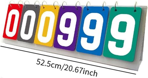 Scoreboard Tabletop Score Flipper 6 Digits Team Games Portable Multipurpose in Kuwait