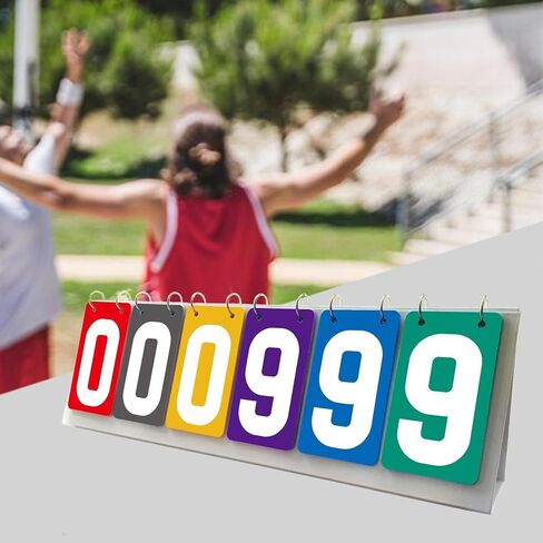 Scoreboard Tabletop Score Flipper 6 Digits Team Games Portable Multipurpose in Kuwait