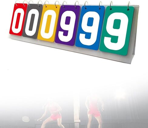 Scoreboard Tabletop Score Flipper 6 Digits Team Games Portable Multipurpose in Kuwait