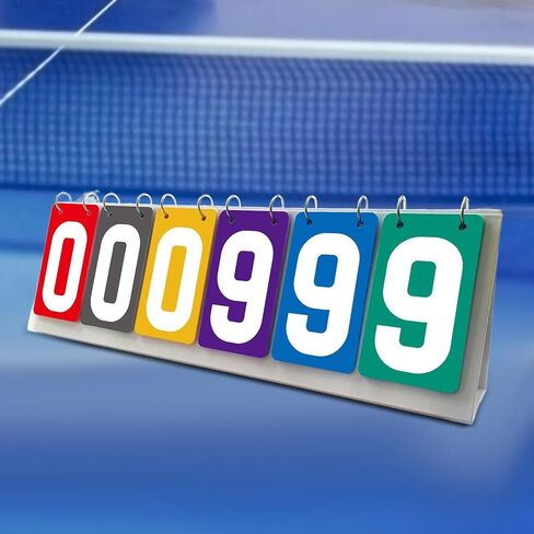 Scoreboard Tabletop Score Flipper 6 Digits Team Games Portable Multipurpose in Kuwait