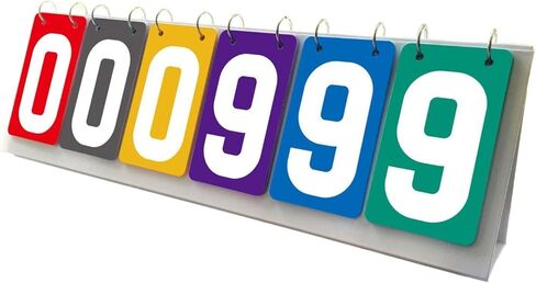 Scoreboard Tabletop Score Flipper 6 Digits Team Games Portable Multipurpose in Kuwait