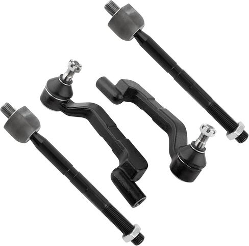 4Pcs Suspension Kit Front Outer Inner Tie Rods End Links Driver Passenger Fit For Chrysler 300 2011-2014 3.6L 5.7L, For Dodge Charger 2011-2018 AWD 5.7L Replace# EV800960 ES800956 ES800957 in Saudi Arabia