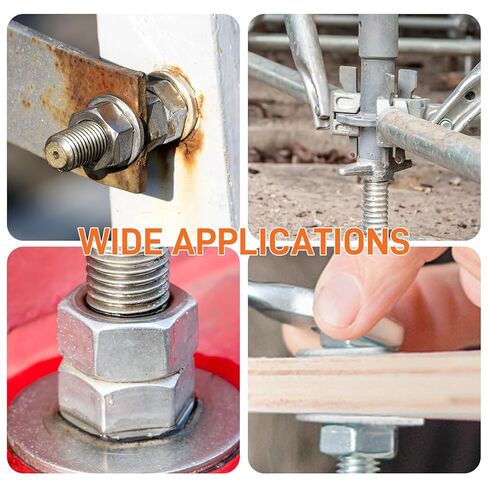 100PCS #8 Flat Washers, 18-8 (304) Stainless Steel Metal Washer, 3/16" ID x 3/4" OD x 0.039" Thick, Fender Washers for Bolts, Flat Washers for Screws in Kuwait