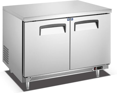 Kolice Commercial 48" Under Counter Chef Base Freezer,Freezer Worktop, Refrigerated Prep Station- ETL Certified, -8°F to 0°F, 2 Door for Restaurants, Canteens, Bars,Schools,Hotel in Kuwait