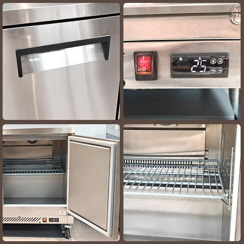 Kolice Commercial 48" Under Counter Chef Base Freezer,Freezer Worktop, Refrigerated Prep Station- ETL Certified, -8°F to 0°F, 2 Door for Restaurants, Canteens, Bars,Schools,Hotel in Kuwait