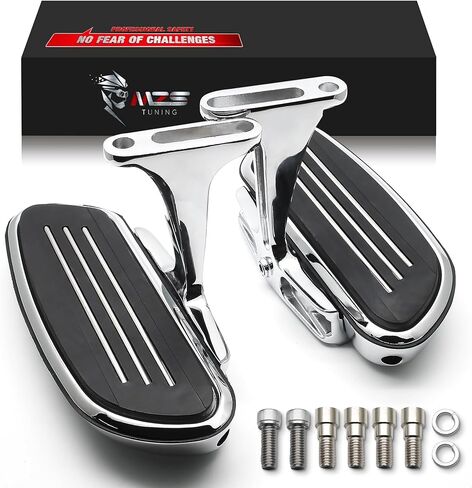 MZS Motorcycle Passenger Floorboards, 1993-2024 Touring Passenger Foot Pegs Rear Footboards Floor Boards Mount Bracket Kit Black Compatible with Road Glide King Electra Street Glide Ultra Limited in Kuwait