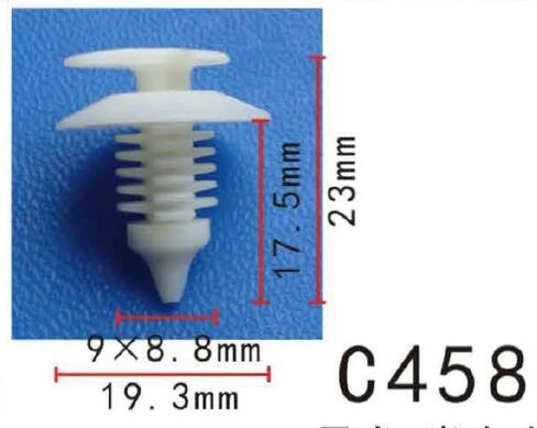 Autobahn88 Tree-Shape Push-in Rivet Clip for Door Trim Molding, Compatible with Renault, VW (OEM# 175-867-299, 8934-201-681) (Pack of 20) in Saudi Arabia