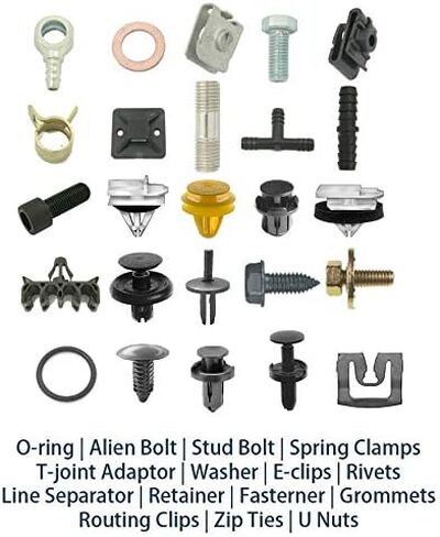 Autobahn88 Tree-Shape Push-in Rivet Clip for Door Trim Molding, Compatible with Renault, VW (OEM# 175-867-299, 8934-201-681) (Pack of 20) in Saudi Arabia