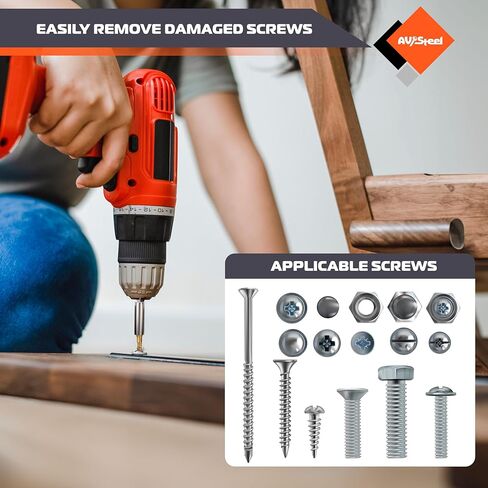 مجموعة مستخرج من المسمار 14 PCS ومجموعة بتات الحفر اليسرى ، سهلة الاستخراج المسمار المجردة مع المزامير الحلزونية من سبائك للتلف والتجميد والترصيع ، الصدأ ، البراغي المدورة ، المكسرات والمسامير in Kuwait