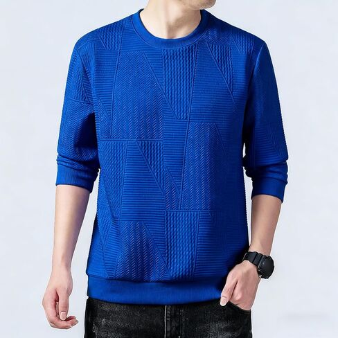 Crewneck Sweatshirts for Men, Long Sleeve Casual Pullover Shirt Tops in Saudi Arabia