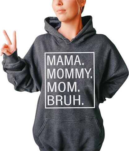 TEEAMORE Mama Mommy Mom Bruh Sweatshirt Crewneck in Saudi Arabia