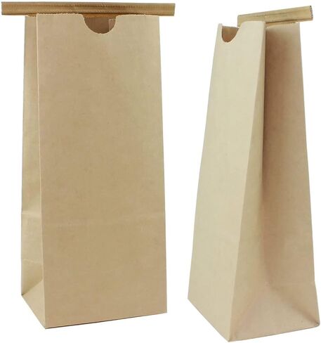 حقيبة ربط من القصدير مقاومة للدهون من ورق كرافت من AwePackage مع بطانة بولي (100، 16 أونصة (1 رطل)) in Kuwait