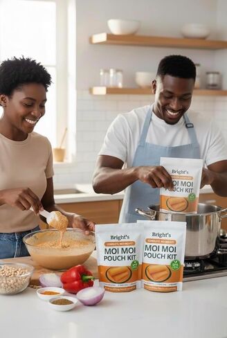Moi Moi Cooking Pouch with Scoop, (Pack of 100) Reusable Steaming Bags for Nigerian Moi Moi/Moin Moin (Bean Cake) Okpa, Ekuru, and Ofada-Leak-Proof & Food-Safe in Saudi Arabia