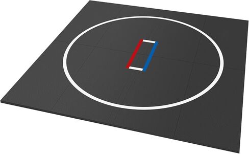 300x300cm Roll-Up Design Wrestling Mat for Home Foldable XPE Jiu Jitsu Floor Exercise Mat Waterproof 1.18in Thick for BJJ MMA Martial Art Boxing Grappling and Judo (Dark Grey 300*300*3CM) in Kuwait