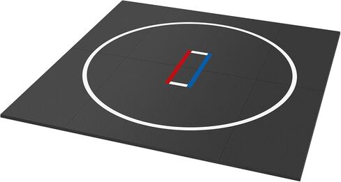 بساط تمرين أرضي XPE Jiu Jitsu قابل للطي مقاس 300 × 300 سم للمنزل، بساط تدريب على الهبوط مقاوم للماء بسمك 1.18 بوصة لرياضة BJJ MMA لفنون الدفاع عن النفس والملاكمة والجودو (رمادي داكن 300 * 300 * 3 سم) in Saudi Arabia