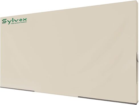 SYLVOX Outdoor TV Cover, 600D TV Cover for 50 to 55 inches TV, Waterproof, Weatherproof and Dust-Proof TV Screen Cover with Remote Control Pocket, Perfect for outdoor TV protection, Khaki in Kuwait