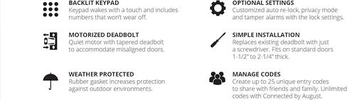 مجموعة الإدخال الذكي للوحة المفاتيح Baden Keypad المزودة بمحرك من EMTEK مع رافعة Argos النهائية المتطابقة - اختيار اليد اليسرى / اليمنى و4 تشطيبات - EMP1103AGLHUS26 - اليد اليسرى (LH) - الكروم المصقول (US26) in Kuwait