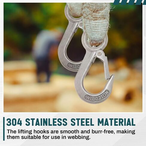 Frienda 8 Pack Grab Slip Hooks Bulk 304 Stainless Steel 0.2t Lifting Hook Rigging Accessory 440 lbs. Work Load for Loading and Unloading of Goods, Mining Equipment, Land Transportation in Saudi Arabia
