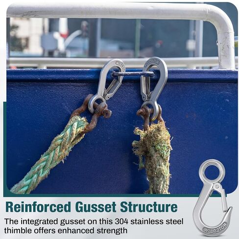 Frienda 8 Pack Grab Slip Hooks Bulk 304 Stainless Steel 0.2t Lifting Hook Rigging Accessory 440 lbs. Work Load for Loading and Unloading of Goods, Mining Equipment, Land Transportation in Saudi Arabia