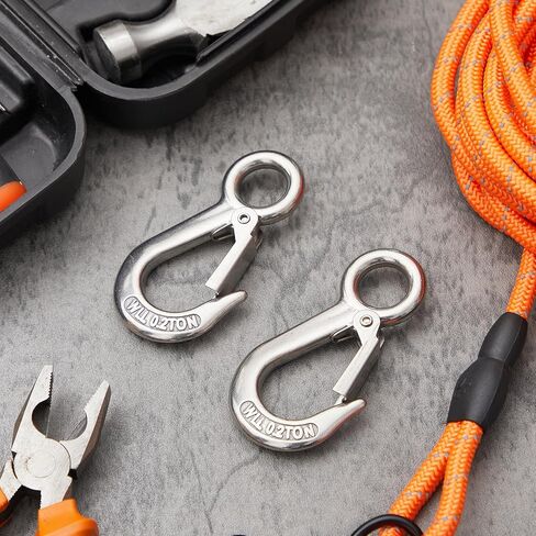 Frienda 8 Pack Grab Slip Hooks Bulk 304 Stainless Steel 0.2t Lifting Hook Rigging Accessory 440 lbs. Work Load for Loading and Unloading of Goods, Mining Equipment, Land Transportation in Saudi Arabia