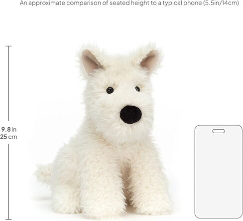 Jellycat Munro Scottie Dog Stuffed Animal, Medium 10 inches - Dogs and Puppies Plush Toy - Classic Children's Gift in Kuwait