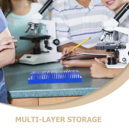 Microscope Slide Holder Plastic Rack for Laboratory Sample Storage with Multi-Layer Design Quick Drying Slide Drying Stand Drainage Shelf in Saudi Arabia