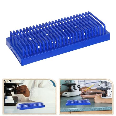 Microscope Slide Holder Plastic Rack for Laboratory Sample Storage with Multi-Layer Design Quick Drying Slide Drying Stand Drainage Shelf in Saudi Arabia