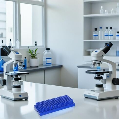 Microscope Slide Holder Plastic Rack for Laboratory Sample Storage with Multi-Layer Design Quick Drying Slide Drying Stand Drainage Shelf in Saudi Arabia