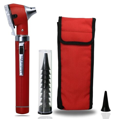 أداة فحص الأذن الرقمية مع ضوء LED - عارض كاميرا الأذن الشخصية للبالغين والأطفال، تتضمن 10 نصائح وحقيبة سفر - مجموعة مراقبة بصرية غير طبية (أزرق) in Kuwait