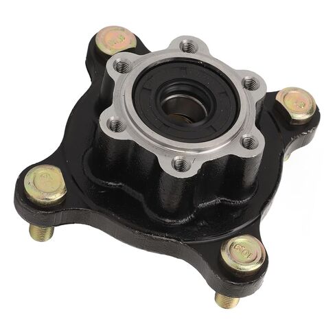 17mm Steel Alloy Front Hub Flange, Rustproof High Hardness, with 4 M10 Bolts, Easy Installation, for 110 150 250 Go Kart, Enhances Performance in Kuwait