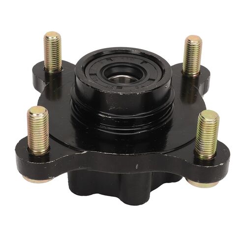 17mm Steel Alloy Front Hub Flange, Rustproof High Hardness, with 4 M10 Bolts, Easy Installation, for 110 150 250 Go Kart, Enhances Performance in Kuwait