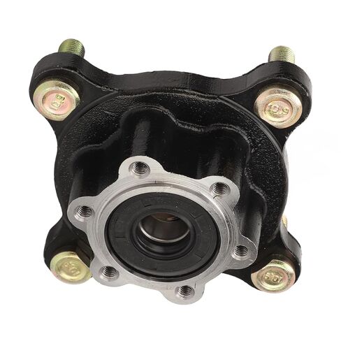 17mm Steel Alloy Front Hub Flange, Rustproof High Hardness, with 4 M10 Bolts, Easy Installation, for 110 150 250 Go Kart, Enhances Performance in Kuwait