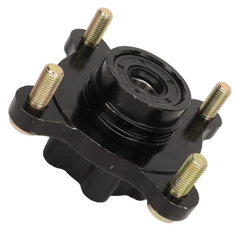 17mm Steel Alloy Front Hub Flange, Rustproof High Hardness, with 4 M10 Bolts, Easy Installation, for 110 150 250 Go Kart, Enhances Performance in Kuwait