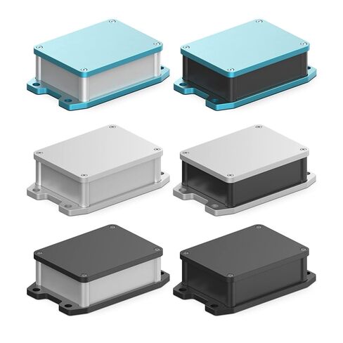 100W75L هيكل الألومنيوم قطع ثقب التخصيص مقاوم للماء IP68 صندوق الحماية (100-75-45 الفضة، سلسلة) in Kuwait