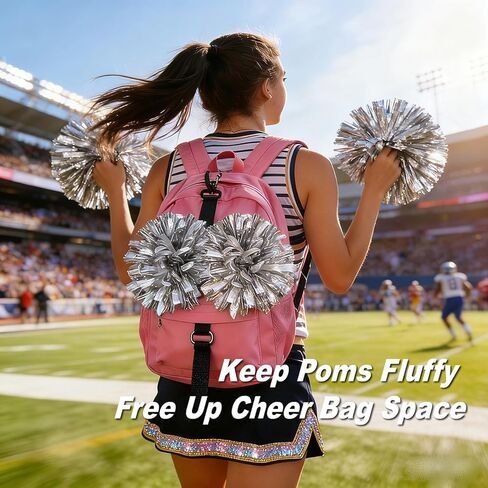 Cheerleading Pom Pom Holder for Backpack, Keeps Cheer Poms Fluffy & Organized, Cheer Competition Must-Have Accessories in Kuwait