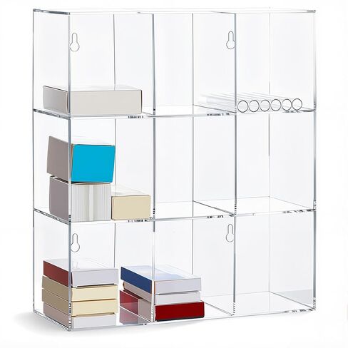 Triple Tier Acrylic Suture Rack Clear Medical Suture Storage Organizer 9 Bins Size 18.25×15.75×6 Inches for Surgical Thread Operating Rooms Clinics Veterinary Practices and Instructional Labs in Saudi Arabia