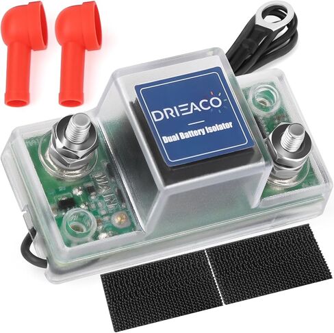 12V UTV عزل البطارية المزدوج Connect & Monitor Kit ملاءمة لـ Honda Pioneer 1000/700/500 ، استبدل #UTV-SBI-CM ، مجموعة عزل البطارية المزدوجة مع LED DIGITION VOLTMETER 6 GAUGE WIRAY 12V RELAY in Kuwait