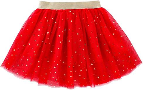 Princess Skirt Layered Baby Valentine's Day Dance Elastic Waist Vintage for Kids Girls Colour Ballet Midi Tutu in Saudi Arabia