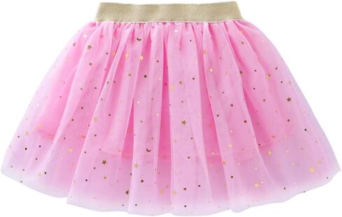 Princess Skirt Layered Baby Valentine's Day Dance Elastic Waist Vintage for Kids Girls Colour Ballet Midi Tutu in Saudi Arabia
