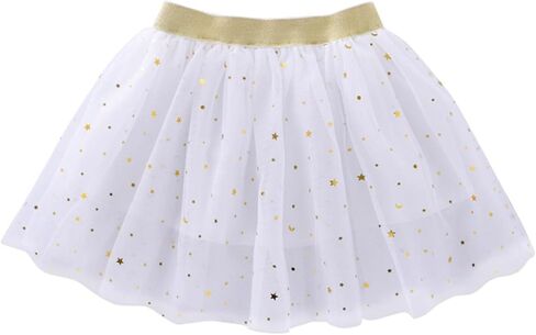 Princess Skirt Layered Baby Valentine's Day Dance Elastic Waist Vintage for Kids Girls Colour Ballet Midi Tutu in Saudi Arabia