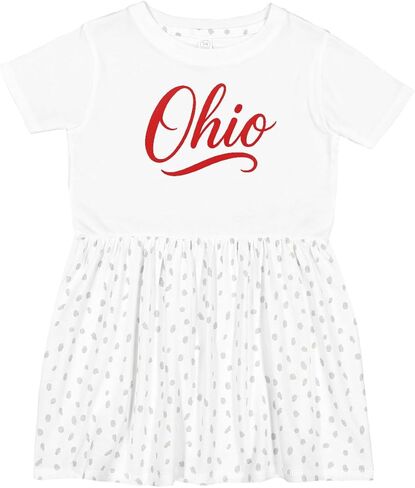 inktastic Ohio Script Toddler Dress in Saudi Arabia