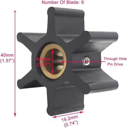 for 9979K Water Pump Flexible Impeller Kit for 9979 132-0859 24990272 JMP 7000 09-808B in Kuwait