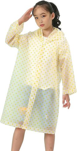 2Pack EVA Waterproof Poncho,Lightweight Kids Unisex Raincoat in Kuwait
