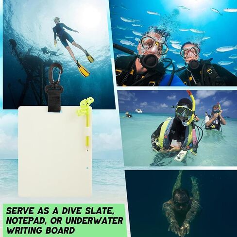 لوح غوص Genérico - معدات غوص محمولة مزودة بمفكرة خفيفة تحت الماء في الظلام، للمستكشفين المبتدئين في الكهوف والبحيرات والغطس والاستكشاف تحت الماء in Saudi Arabia