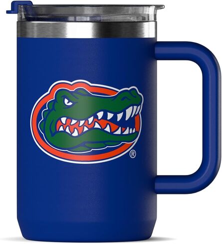 Hydrapeak Officially Licensed Alabama Crimson Tide 18oz Insulated Coffee Mug with Flip Lid and Handle for Travel, Cold/Hot, Stainless Steel Coffee Cup, BPA-Free Double Walled, Tea Mug in Saudi Arabia