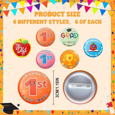 144 PCS 5 هدايا التخرج من الدرجة الخامسة تشمل 36 معصمًا مطاطيًا 36 شارات التخرج 36 تهنئة بطاقة التخرج 36 أكياس أورجانية لصالح الحفلة الخامسة لتوفيرات الحفلات in Kuwait