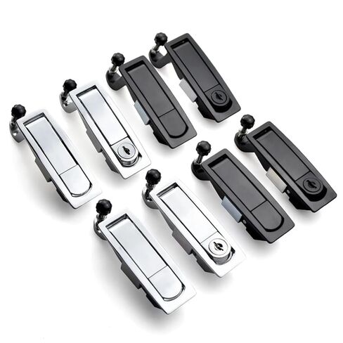 Cabinet Plane Lock RV Lever Panel Push Button with Compression Trigger Latch 1Pcs(35Short Pole Silver) in Saudi Arabia
